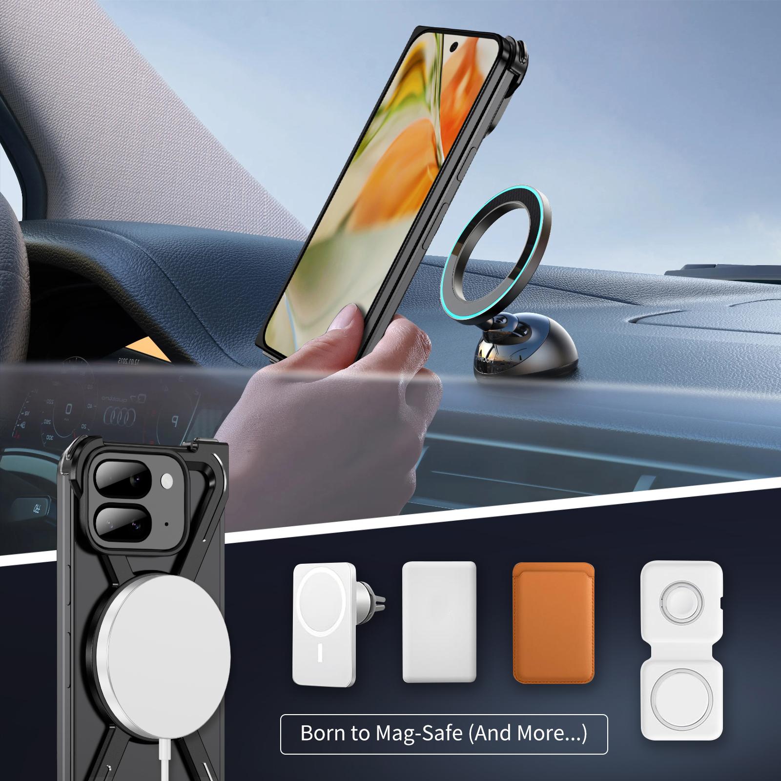 For Google Pixel 9 Pro Fold 5G Bumper Cases Borderless Metal Frame Cover Compatible with MagSafe Kickstand Silver
For Google Pixel 9 Pro Fold 5G Bumper Cases Borderless Metal Frame Cover Compatible with MagSafe Kickstand Silver
