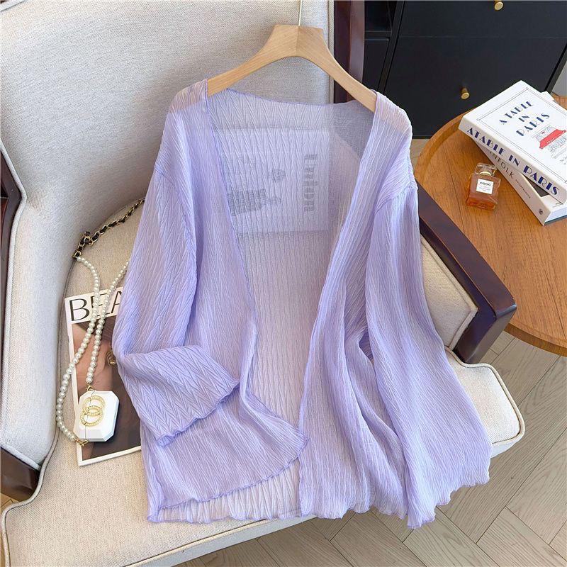 Plus Size Women s Summer Thin Cardigan Outer Wear Sun Protection Clothes Shirts Loose Casual Tops M білий
Plus Size Women s Summer Thin Cardigan Outer Wear Sun Protection Clothes Shirts Loose Casual Tops M білий