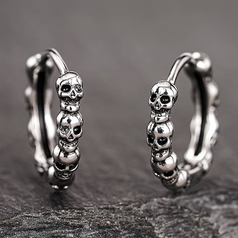 Huitan Hiphop Skull Shaped Women/men Hoop Earrings Fashion Party Unisex Accessories Delicate Design Rock Special Metal Zircon
Huitan Hiphop Skull Shaped Women/men Hoop Earrings Fashion Party Unisex Accessories Delicate Design Rock Special Metal Zircon