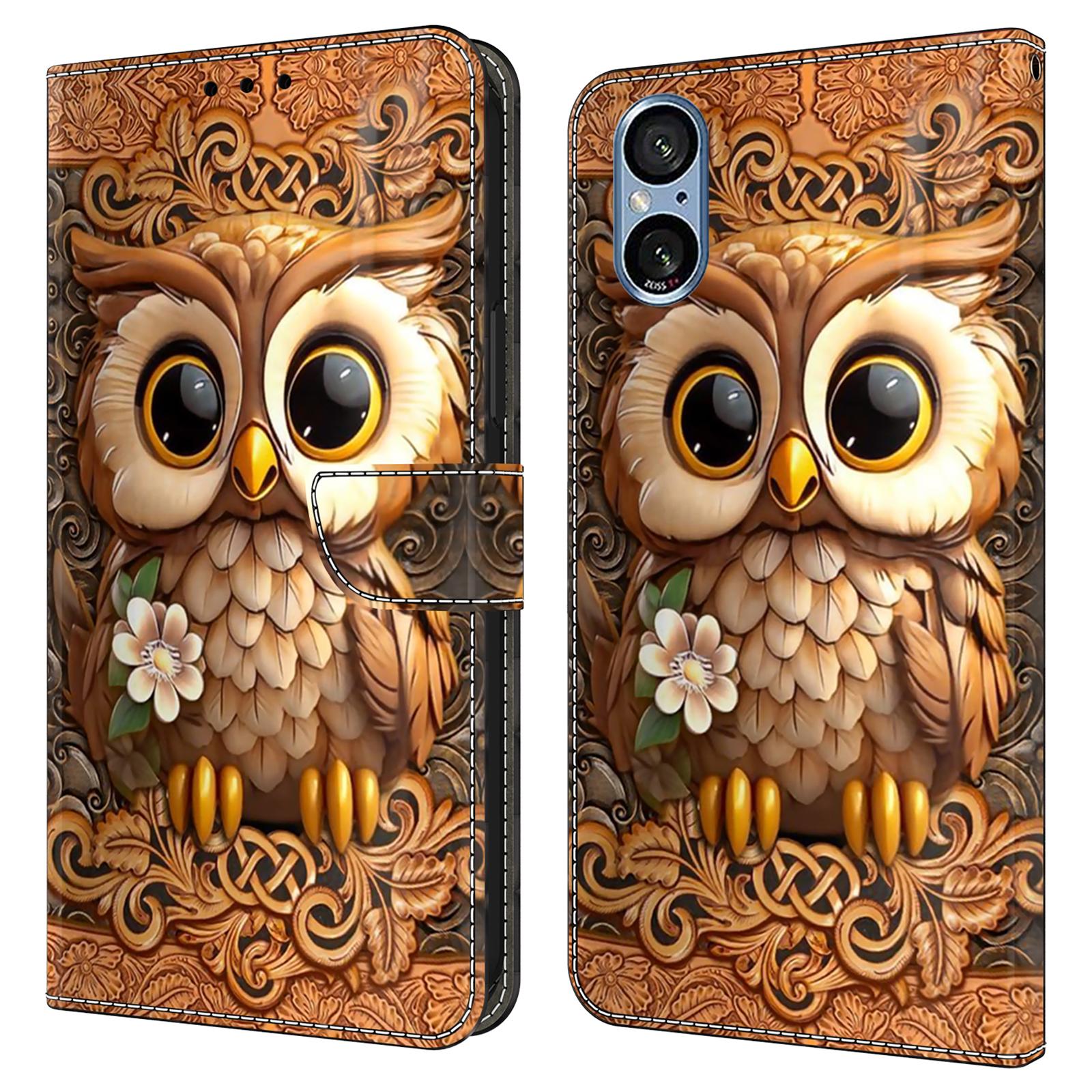 For Sony Xperia 5 V Case with Card Slot Pattern Printed TPU+PU Leather Flip Phone Cover Red Owl
For Sony Xperia 5 V Case with Card Slot Pattern Printed TPU+PU Leather Flip Phone Cover Red Owl