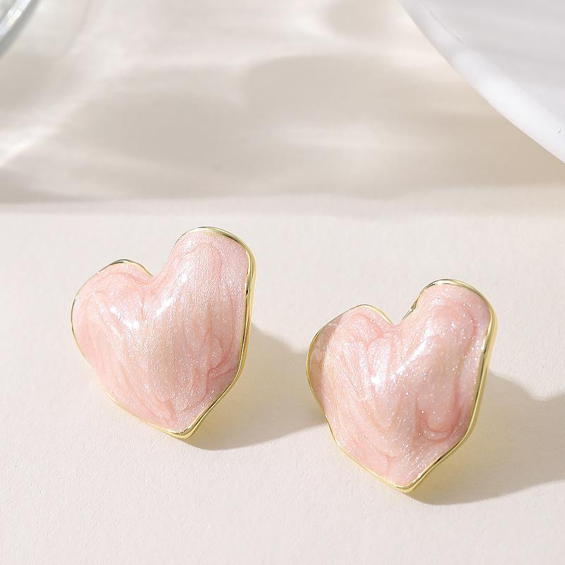 Environmentally friendly real gold electroplating, personalized simplicity, handmade dripping oil,love stud earrings, light luxury, high-end earrings. рожевий
Environmentally friendly real gold electroplating, personalized simplicity, handmade dripping oil,love stud earrings, light luxury, high-end earrings. рожевий