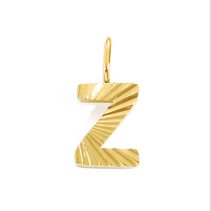 CARLIDANA Stainless Steel Gold Plated Laser Pattern Letter Alphabet Initial Personalized Name Ripple Alphabet Necklace Pendant
CARLIDANA Stainless Steel Gold Plated Laser Pattern Letter Alphabet Initial Personalized Name Ripple Alphabet Necklace Pendant