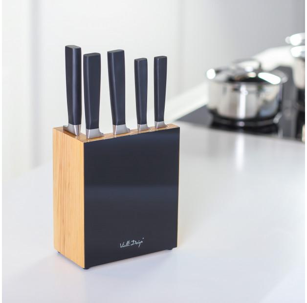 VIALLI DESIGN Fino black 5 pcs - кухонные ножи из нержавеющей стали в блоке
VIALLI DESIGN Fino black 5 pcs - кухонные ножи из нержавеющей стали в блоке