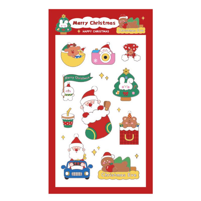 1 Sheet Christmas Stickers Pet Transparent Phone Waterproof Stickers Scrapbooking Stickers Diy Decorative Water Cup Stickers
1 Sheet Christmas Stickers Pet Transparent Phone Waterproof Stickers Scrapbooking Stickers Diy Decorative Water Cup Stickers