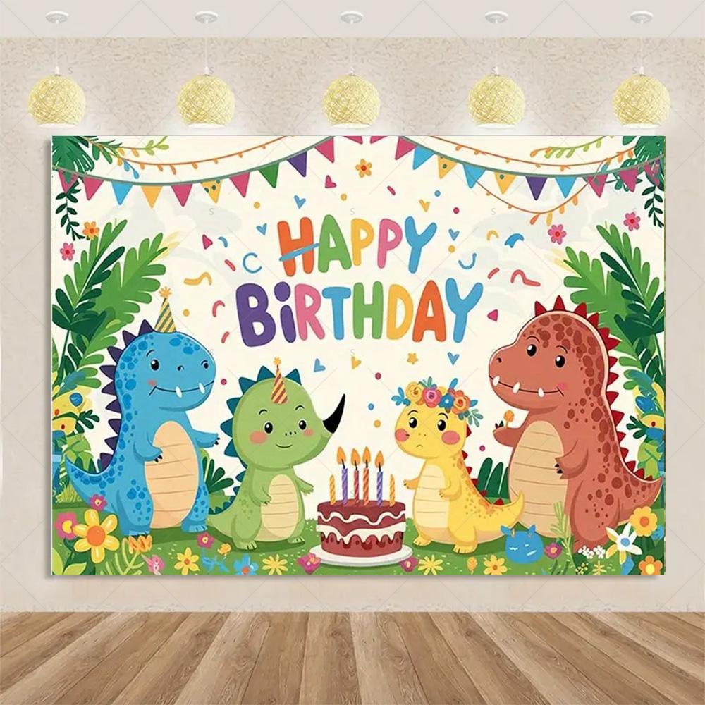 Cartoon Dinosaur Kid Birthday Party Decoration Jungle Animal Background Banner Jurassic World Woodland Backdrop For Baby Shower 120X90CM
Cartoon Dinosaur Kid Birthday Party Decoration Jungle Animal Background Banner Jurassic World Woodland Backdrop For Baby Shower 120X90CM