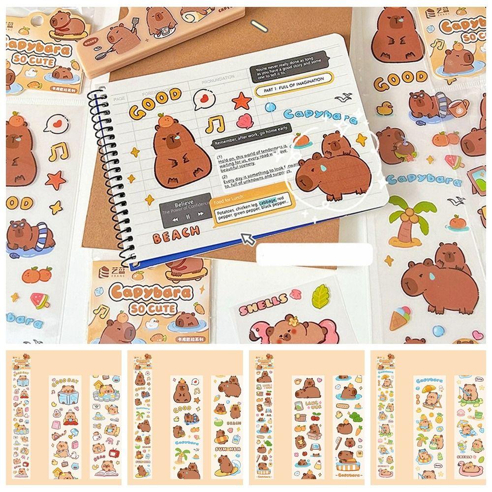 5 шт./упаковка Kawaii Capybara Скрапбукинг Наклейки Мультфильм Канцелярские Наклейки Дети Style 3
5 шт./упаковка Kawaii Capybara Скрапбукинг Наклейки Мультфильм Канцелярские Наклейки Дети Style 3