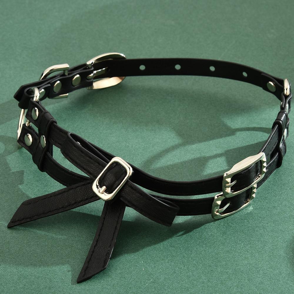 Fashion Choker Necklace With Double Layer Butterfly Bow Leather Adjustable For Women чорний
Fashion Choker Necklace With Double Layer Butterfly Bow Leather Adjustable For Women чорний