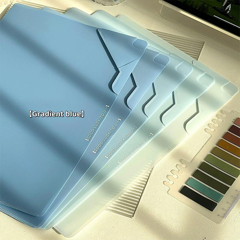 5Pcs/Set Gradient Color File Folder Portable Folder Document Test Paper Storage Organization Bag Study Office Supplies синій
5Pcs/Set Gradient Color File Folder Portable Folder Document Test Paper Storage Organization Bag Study Office Supplies синій