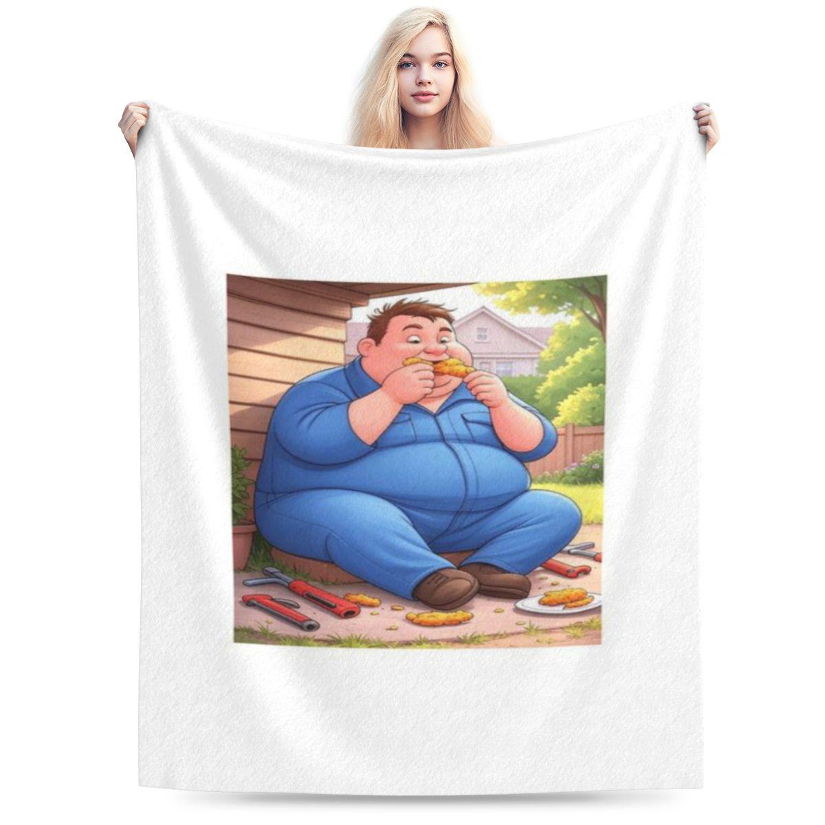 Plumber Eating Fried Chicken Personalized Warm Decorate Home An UltraSoft Micro Fleece Blanket 75x100cm 30x40in
Plumber Eating Fried Chicken Personalized Warm Decorate Home An UltraSoft Micro Fleece Blanket 75x100cm 30x40in