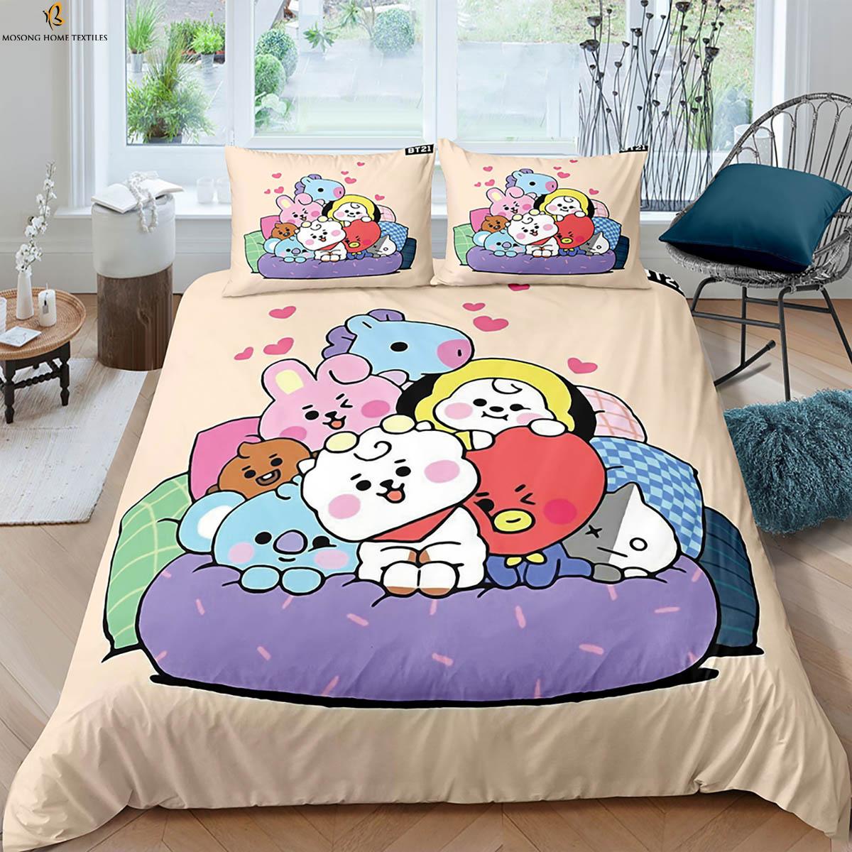 Animated Cartoon Printed Quilt Cover Polyester Fiber Bedding Set Duvet Pillowcase Three Piece Kids Gift Curtain Made Of W100*H130(CM)-Rod Pocket&2PCS
Animated Cartoon Printed Quilt Cover Polyester Fiber Bedding Set Duvet Pillowcase Three Piece Kids Gift Curtain Made Of W100*H130(CM)-Rod Pocket&2PCS