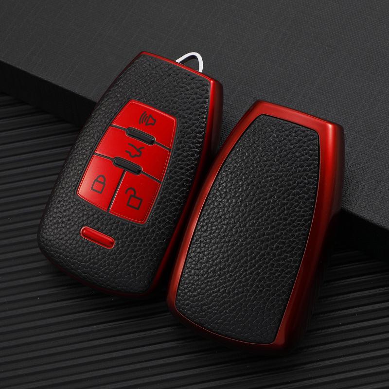 BAIC Key Case: Compatible with Senova D50, D70, Zhixing X55, X65 - Leather Pattern Key Shell and Chain PE Bag
BAIC Key Case: Compatible with Senova D50, D70, Zhixing X55, X65 - Leather Pattern Key Shell and Chain PE Bag