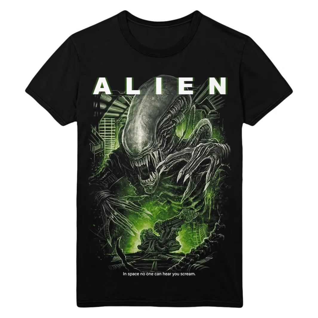 2026 Alien TShirt Unisex Summer Xenomorph SciFi Horror Graphic Short Sleeve Streetwear Loose Fit Movie Fan Tee Ins Y2k 4XL
2026 Alien TShirt Unisex Summer Xenomorph SciFi Horror Graphic Short Sleeve Streetwear Loose Fit Movie Fan Tee Ins Y2k 4XL