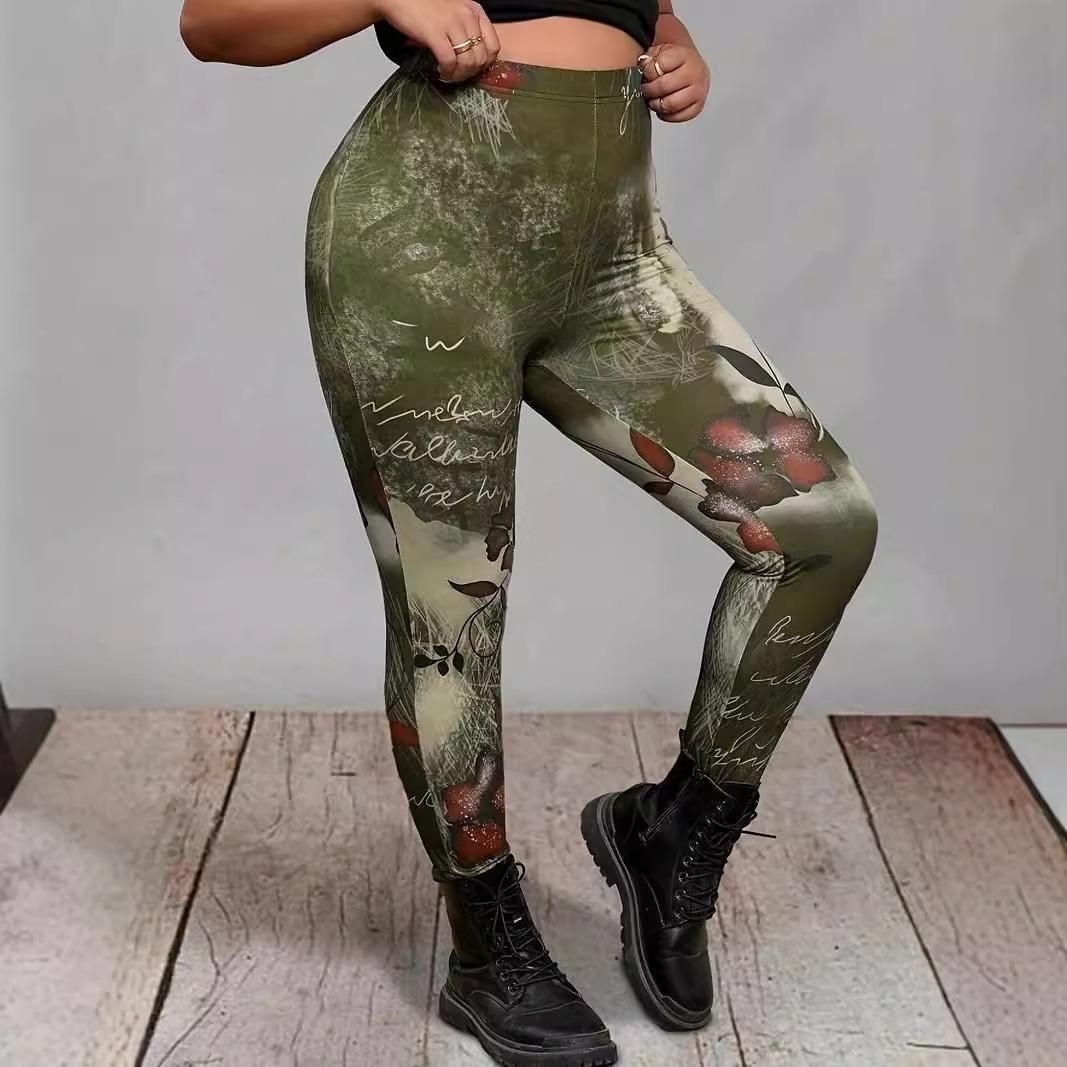 Женские спортивные брюки для йоги с принтом, облегающие брюки с высокой талией и эффектом приподнятия бедер, повседневные облегающие брюки больших размеров 4XL зелёный
Женские спортивные брюки для йоги с принтом, облегающие брюки с высокой талией и эффектом приподнятия бедер, повседневные облегающие брюки больших размеров 4XL зелёный