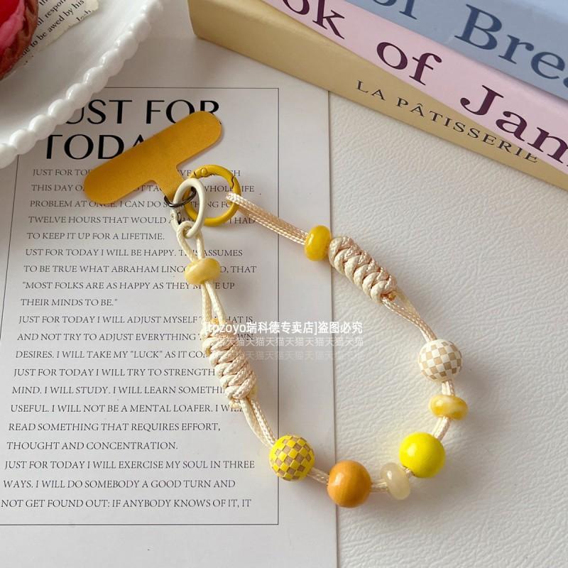 Ins Mobile Phone Chain Hanging Rope Hand Woven Wax Thread Leather Candy Colored Wooden Bead Short Wrist
Ins Mobile Phone Chain Hanging Rope Hand Woven Wax Thread Leather Candy Colored Wooden Bead Short Wrist