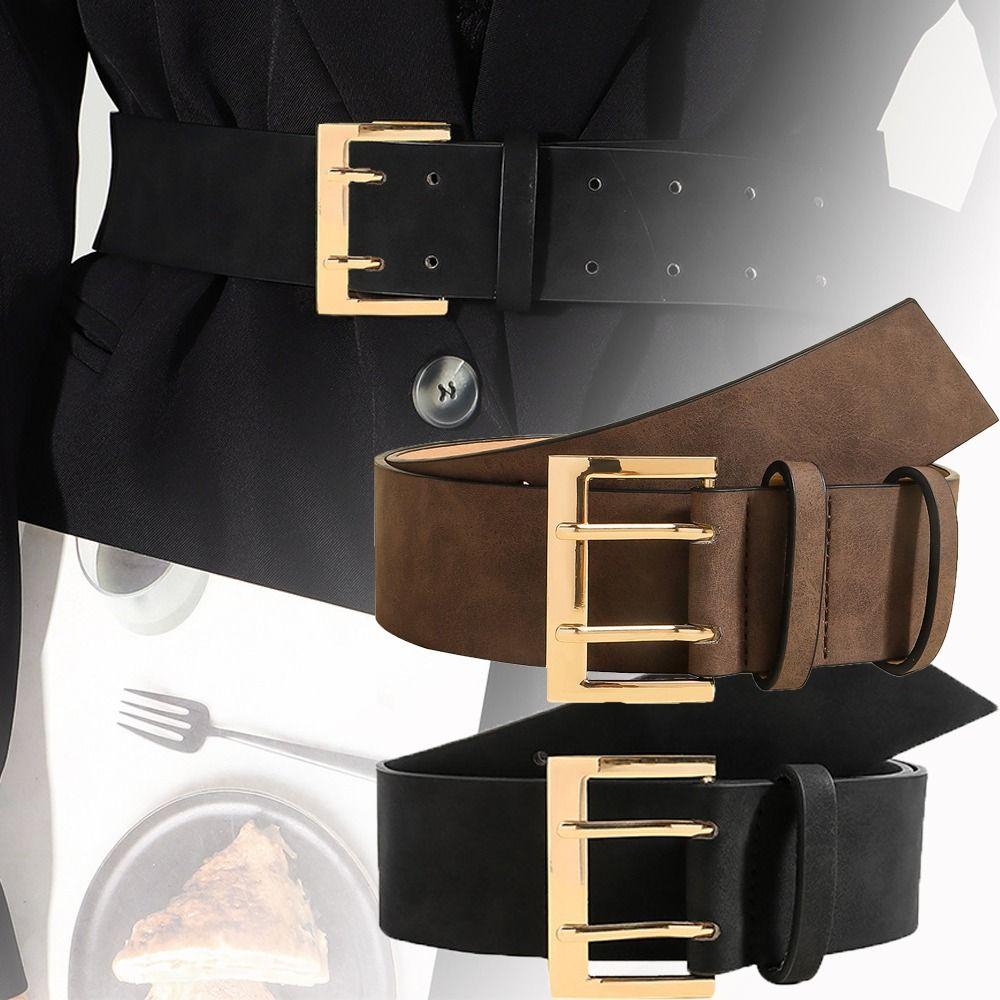 Trendy Suede Leather Wide Belt Casual Business Waist Strap Retro Pin Buckle Waistband Gifts кавовий
Trendy Suede Leather Wide Belt Casual Business Waist Strap Retro Pin Buckle Waistband Gifts кавовий