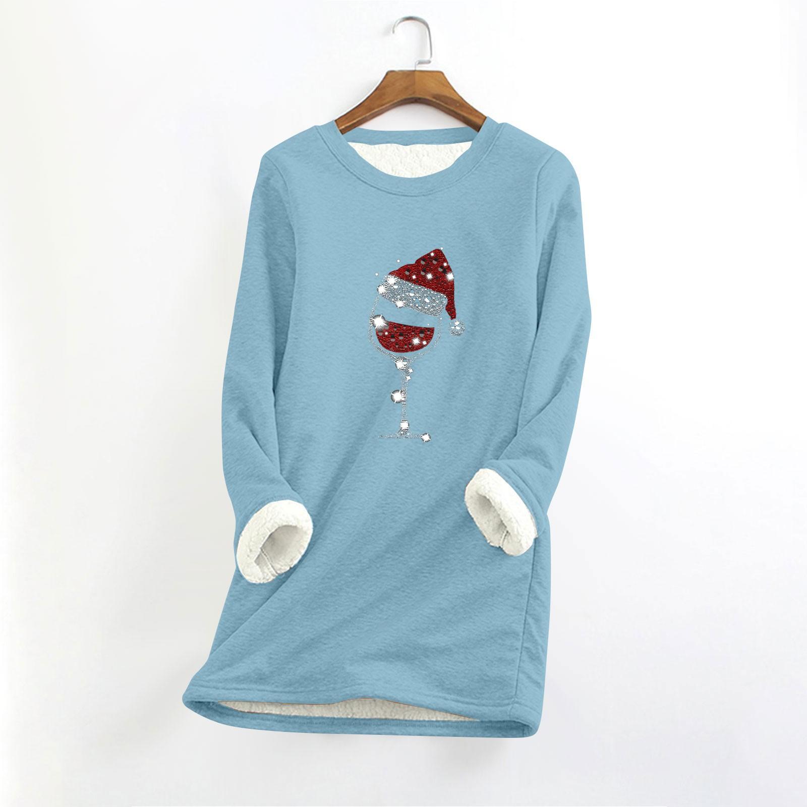 Женский круглый вырез с длинным рукавом и рождественским принтом, утолщенный плюшевый кашемировый теплый длинный топ XXXL
Женский круглый вырез с длинным рукавом и рождественским принтом, утолщенный плюшевый кашемировый теплый длинный топ XXXL