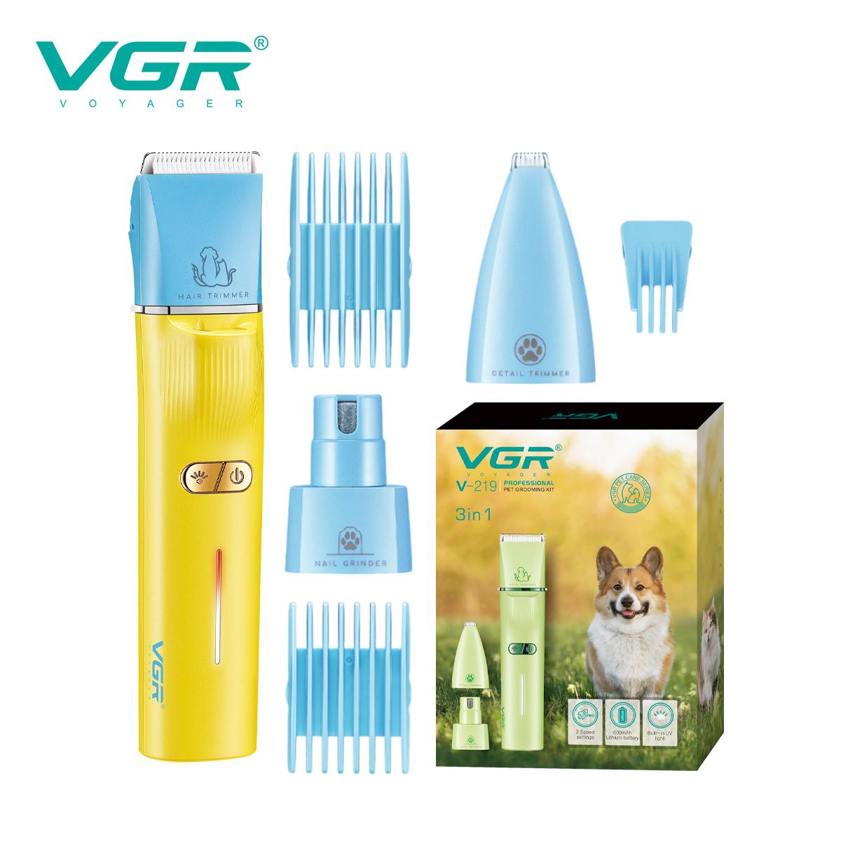 VGR Professional 3in1 Pet Dog Grooming Clipper Electric Rechargeable Cat Shaver Dog Hair Trimmer Animals Cordless Clipper Safe and Skin-friendly V-219 жовтий
VGR Professional 3in1 Pet Dog Grooming Clipper Electric Rechargeable Cat Shaver Dog Hair Trimmer Animals Cordless Clipper Safe and Skin-friendly V-219 жовтий