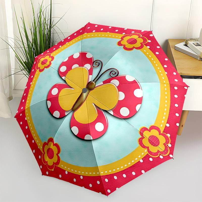 1pc Butterfly Decor Automatic Open/Close Umbrella - Portable Collapsible Umbrella with 8-Rib Stability, Fashion Lovers yy251017184
1pc Butterfly Decor Automatic Open/Close Umbrella - Portable Collapsible Umbrella with 8-Rib Stability, Fashion Lovers yy251017184