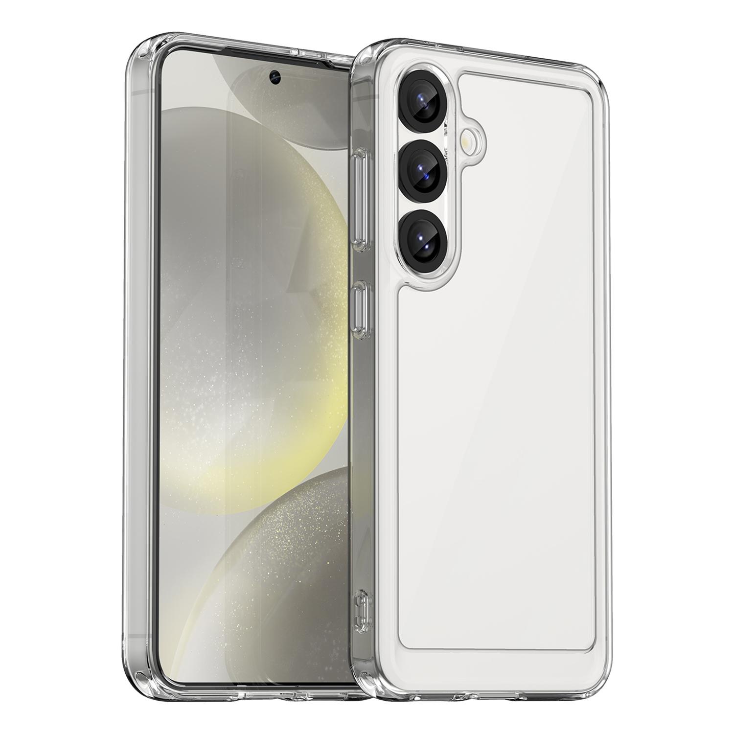 WANLONFENG MF Series for Samsung Galaxy S25 Case TPU+Acrylic Clear Phone Cover with Tempered Glass Film Style A
WANLONFENG MF Series for Samsung Galaxy S25 Case TPU+Acrylic Clear Phone Cover with Tempered Glass Film Style A