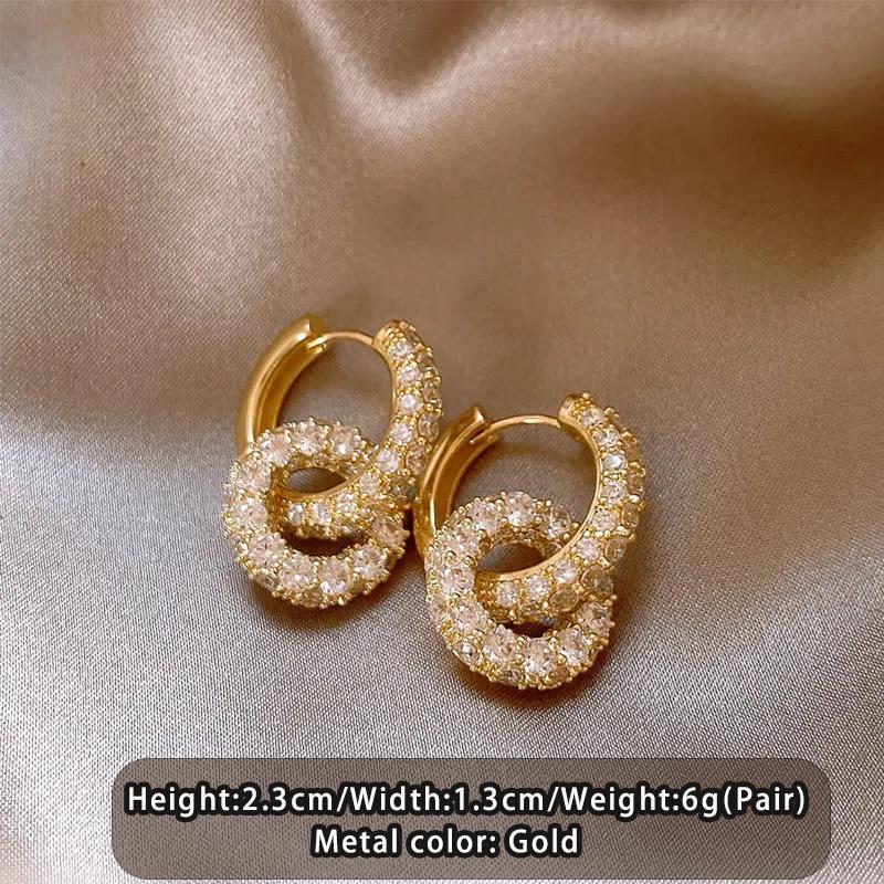 Trendy Geometric Hanging Earrings For Women s Micro Inlaid Zircon Gold Color Light Luxury Exquisite Ear Jewelry Set Accessory
Trendy Geometric Hanging Earrings For Women s Micro Inlaid Zircon Gold Color Light Luxury Exquisite Ear Jewelry Set Accessory