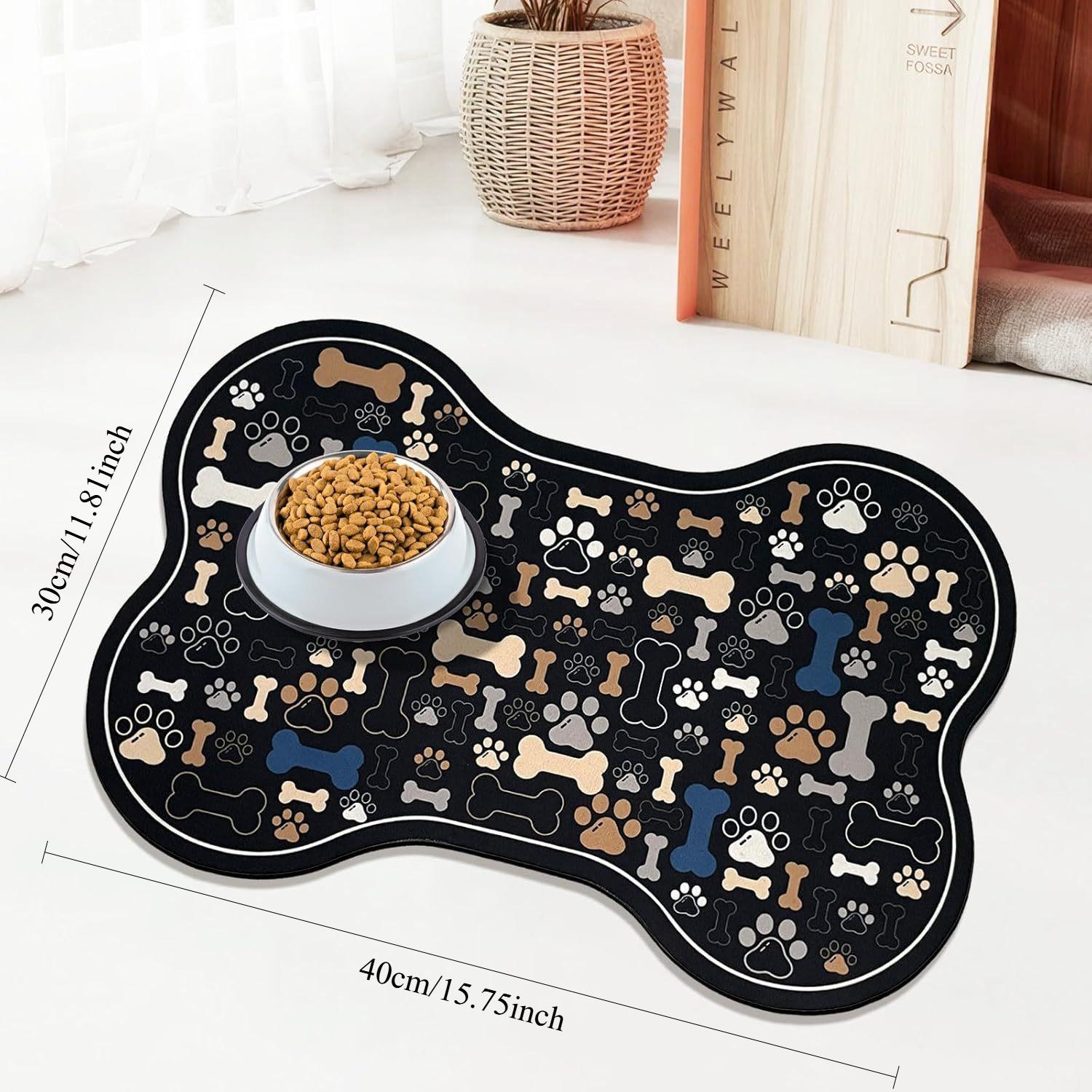 Non-Slip Quick-Dry Geometric Fishbone Paw Print Dog Feeding Mat - Durable Pet Food and Water Bowl Pad for Small to Medium Dogs
Non-Slip Quick-Dry Geometric Fishbone Paw Print Dog Feeding Mat - Durable Pet Food and Water Bowl Pad for Small to Medium Dogs