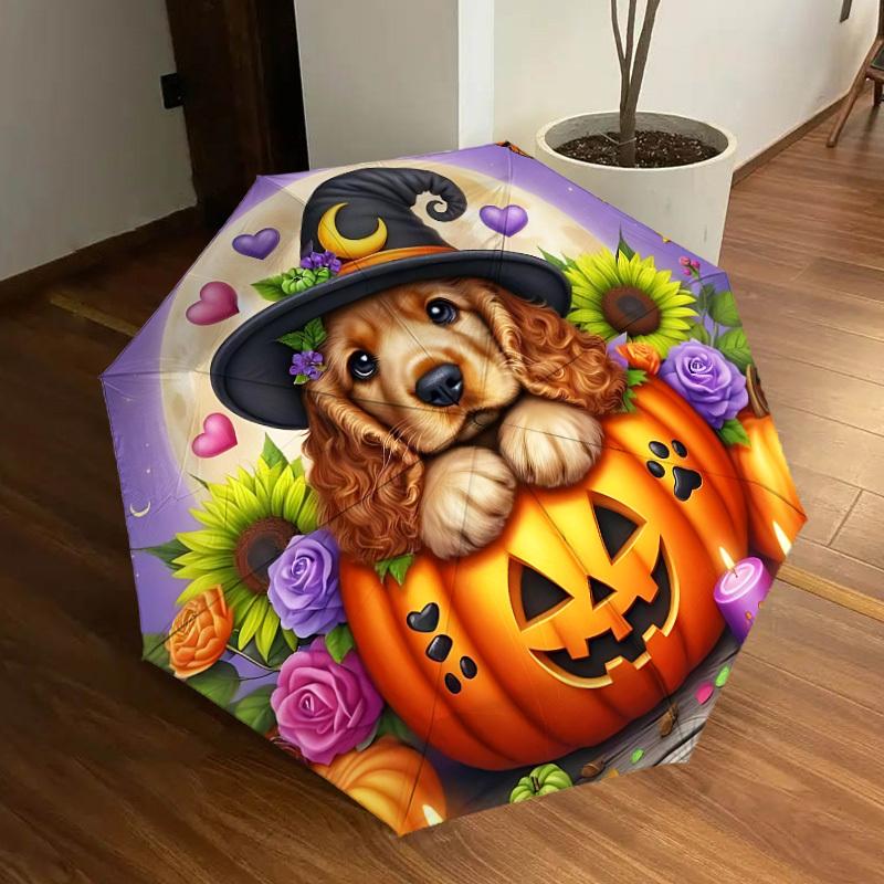 1pc Halloween Pumpkin Dog Automatic Open/Close Umbrella, Folding Compact Umbrella with Lightweight Design for Women/Men yy251011095
1pc Halloween Pumpkin Dog Automatic Open/Close Umbrella, Folding Compact Umbrella with Lightweight Design for Women/Men yy251011095