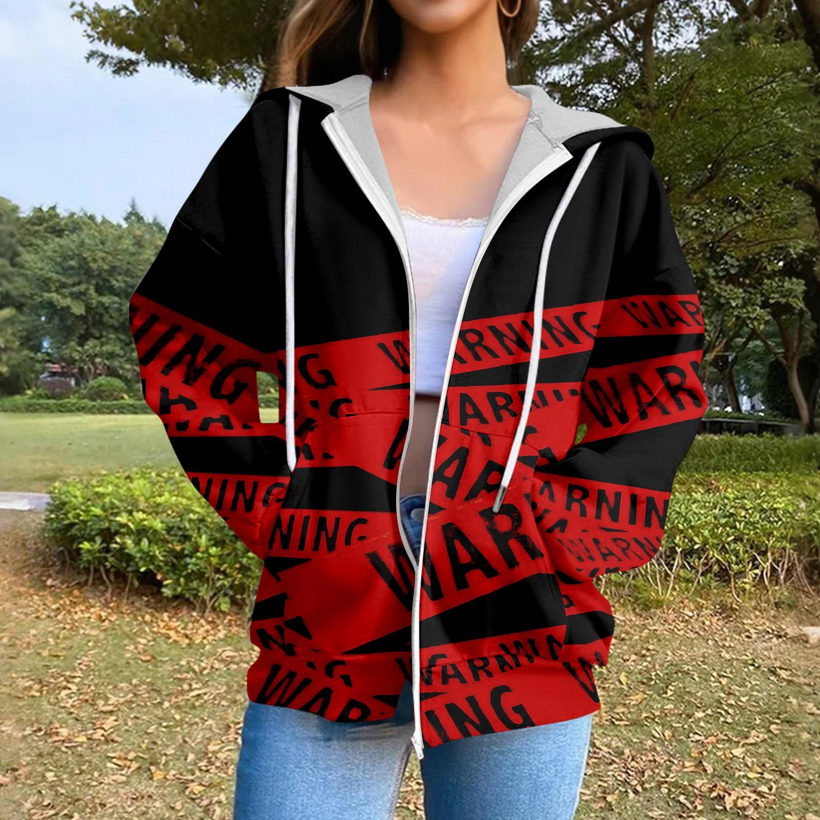 Women s Casual Fashion Long Sleeve Zipper Printed Drawstring Hooded Sweatshirt S
Women s Casual Fashion Long Sleeve Zipper Printed Drawstring Hooded Sweatshirt S