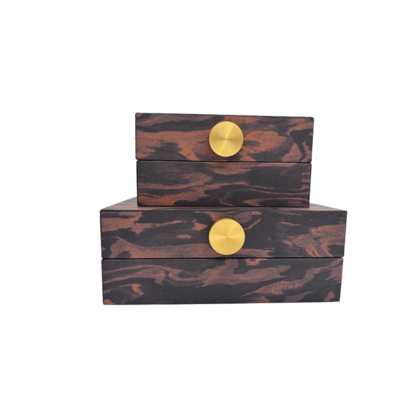 Modern Chinese Style Wood Grain Jewelry Storage Box - Creative Wooden Desktop Ornament 250*130*70
Modern Chinese Style Wood Grain Jewelry Storage Box - Creative Wooden Desktop Ornament 250*130*70