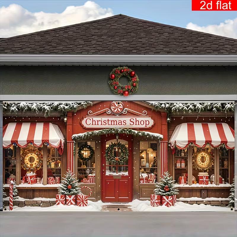 2D Flat Printing Christmas Shop Garage Door Banner for Home and Street Decor 47.2x31.5inch/120*80cm
2D Flat Printing Christmas Shop Garage Door Banner for Home and Street Decor 47.2x31.5inch/120*80cm