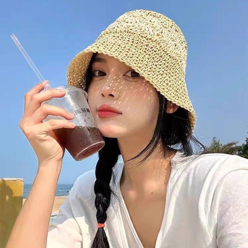 Straw Fisherman Hat Wig One Female Long Straight Ponytail Dough-Twist Style Plaits Summer Cut Out Breathable Fashion Vacation Beige + long straight brown Black (straight hair)
Straw Fisherman Hat Wig One Female Long Straight Ponytail Dough-Twist Style Plaits Summer Cut Out Breathable Fashion Vacation Beige + long straight brown Black (straight hair)