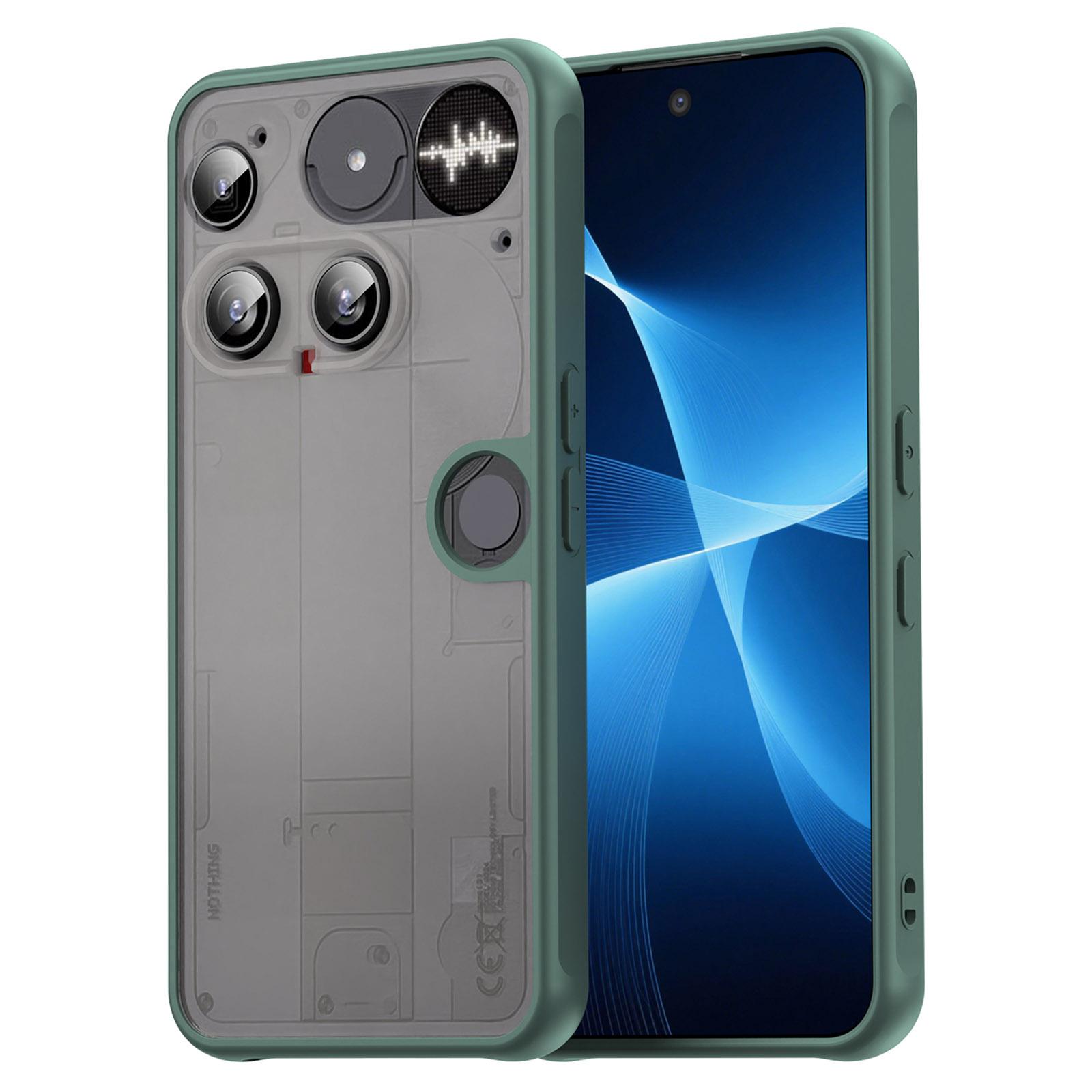 Ни за что Телефон (3) Противоударный чехол 5G с воздушными подушками, матовая полупрозрачная задняя крышка для телефона из ПК+ТПУ Green
Ни за что Телефон (3) Противоударный чехол 5G с воздушными подушками, матовая полупрозрачная задняя крышка для телефона из ПК+ТПУ Green