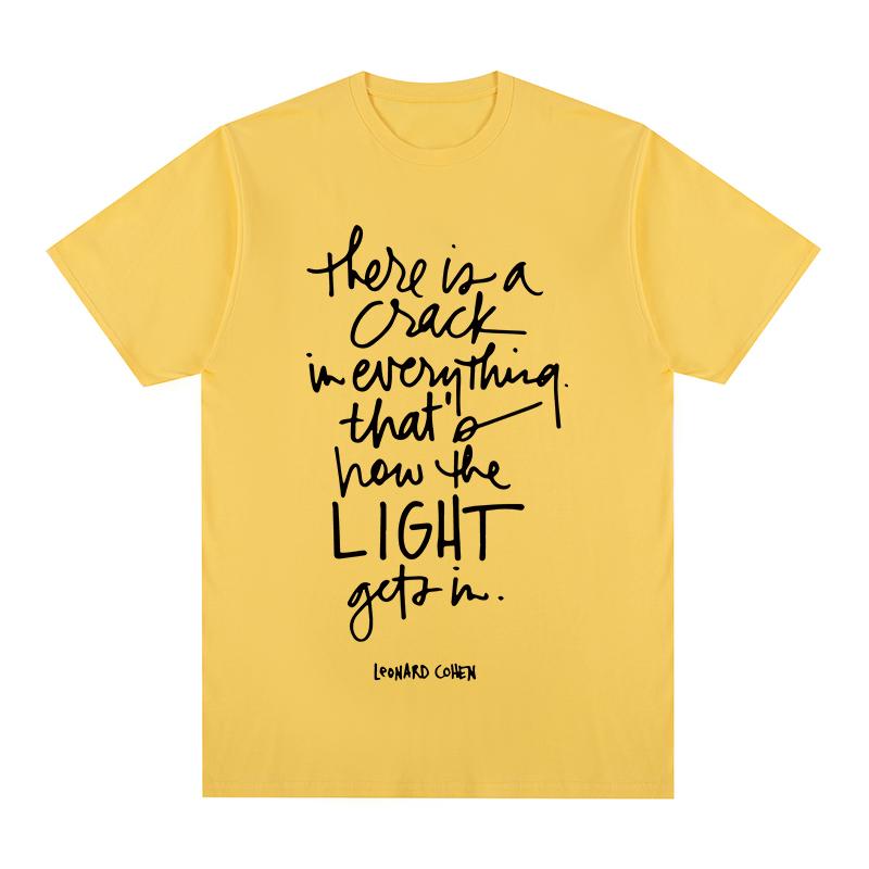 Leonard Cohen tshirt There Is Crack In Everything Cotton Unisex T shirt New TEE TSHIRT Womens tops S
Leonard Cohen tshirt There Is Crack In Everything Cotton Unisex T shirt New TEE TSHIRT Womens tops S