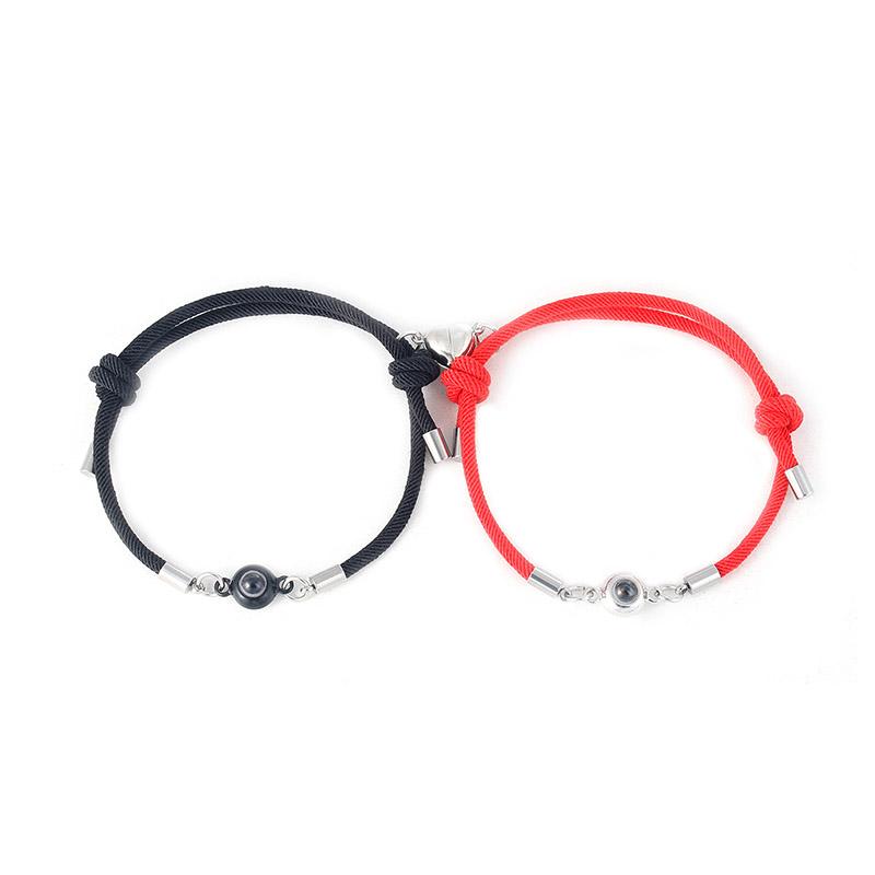 Romantic Couple Bracelet 100 Languages I Love You Magentic Matching Braclet Stainless Steel Adjustable Valentine Rope Braslet
Romantic Couple Bracelet 100 Languages I Love You Magentic Matching Braclet Stainless Steel Adjustable Valentine Rope Braslet