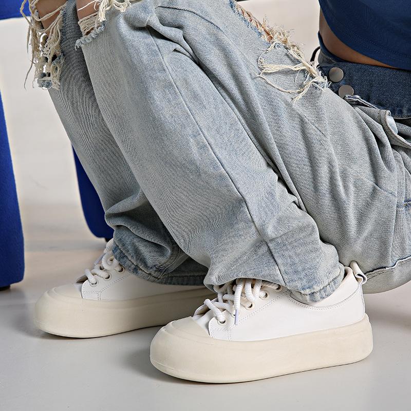 Little white shoes women s new trendy casual flat shoes trendy versatile student board shoes white sports 35 бежевий
Little white shoes women s new trendy casual flat shoes trendy versatile student board shoes white sports 35 бежевий