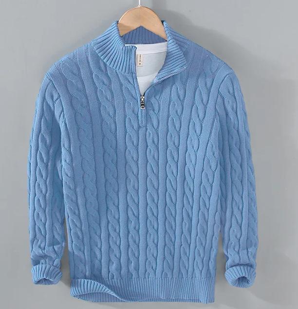Men s Thick Knit Zippered Half Turtleneck Sweater - Autumn/Winter Collection Small
Men s Thick Knit Zippered Half Turtleneck Sweater - Autumn/Winter Collection Small