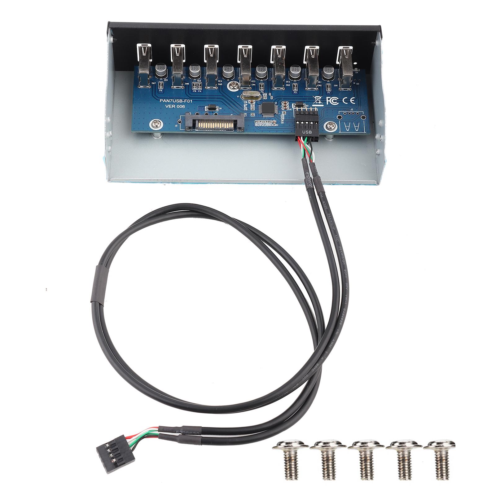 Панель USB-концентратора с 7 портами USB2.0 для передачи данных без потерь Панель USB-концентратора для привода
Панель USB-концентратора с 7 портами USB2.0 для передачи данных без потерь Панель USB-концентратора для привода