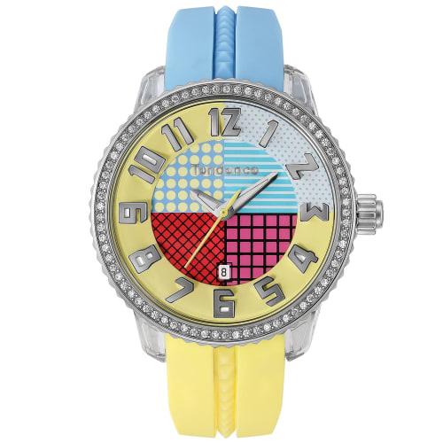 Tendence Crazy Medium Watch, Yellow/Light Blue Dial, Stainless Steel, Mineral Glass, Quartz Movement, 42.5mm, Women s, TG930060, Blue
Tendence Crazy Medium Watch, Yellow/Light Blue Dial, Stainless Steel, Mineral Glass, Quartz Movement, 42.5mm, Women s, TG930060, Blue