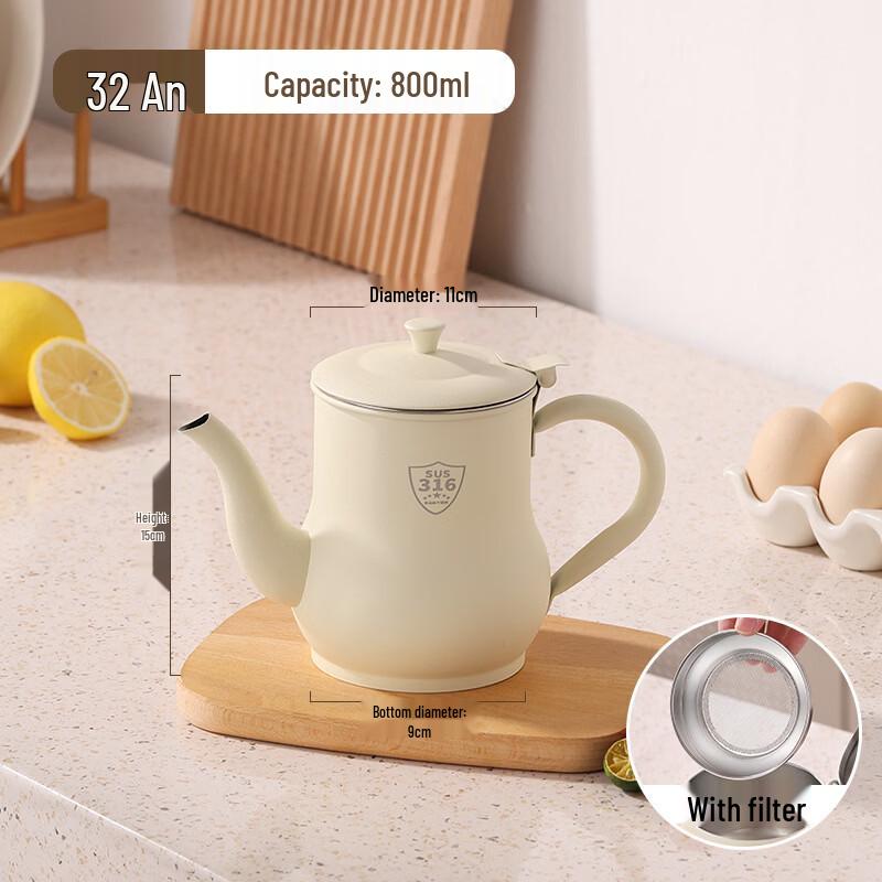 Kitchen Oil Pot with Filter Screen
Kitchen Oil Pot with Filter Screen