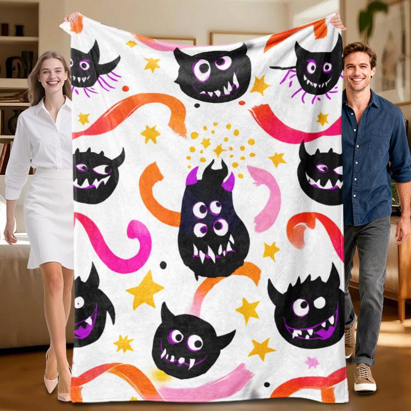 1 piece black cat theme, colorful flannel blanket, soft, suitable for sofa, bed, office, all-season use. 70x100cm
1 piece black cat theme, colorful flannel blanket, soft, suitable for sofa, bed, office, all-season use. 70x100cm