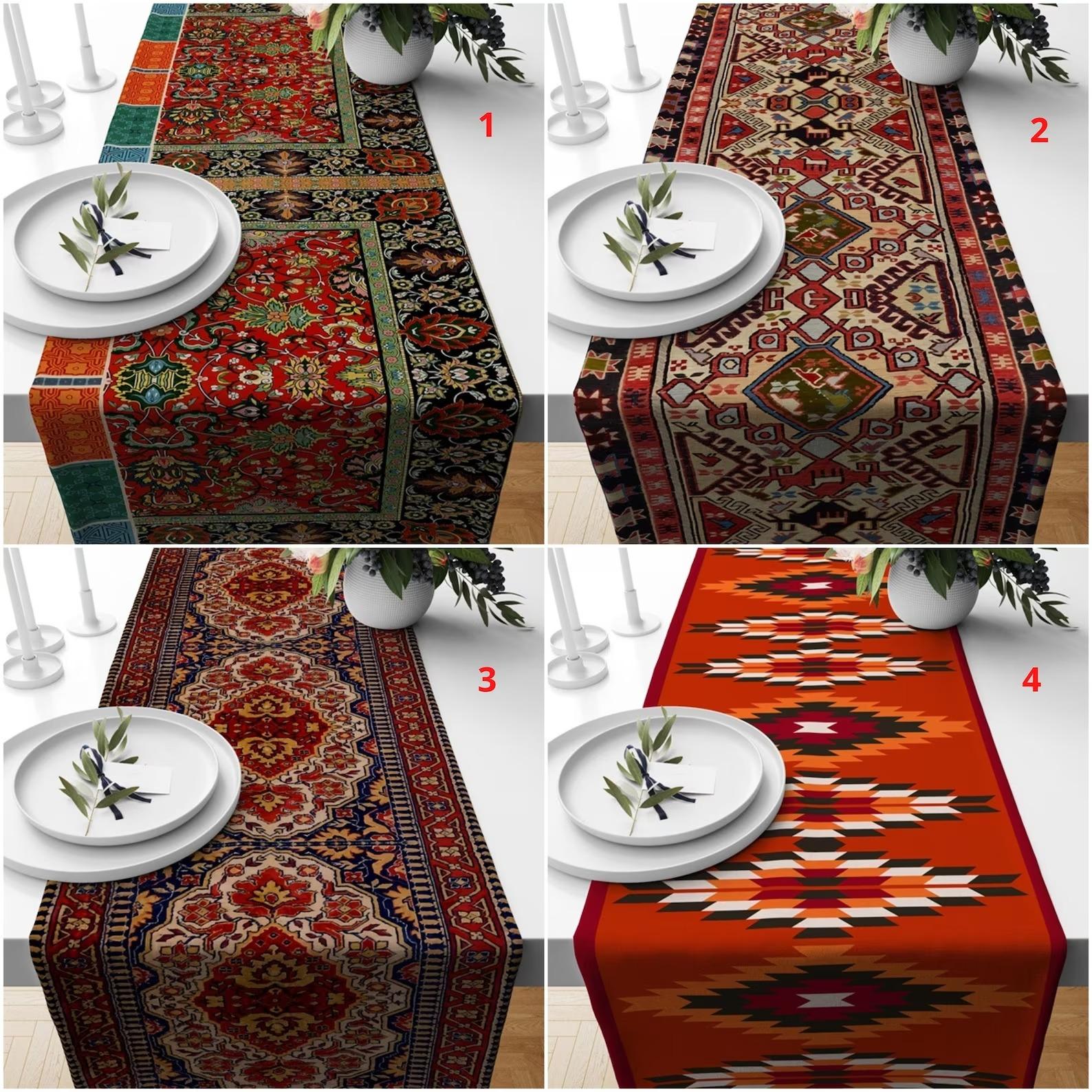 Доріжка для столу Kilim Design, етнічна стільниця, простирадло колекції Aztec із турецьким друком Kilim, південно-західна кришка столу, декор столу в стилі бохо (35x130 cm) 14x50 Inches
Доріжка для столу Kilim Design, етнічна стільниця, простирадло колекції Aztec із турецьким друком Kilim, південно-західна кришка столу, декор столу в стилі бохо (35x130 cm) 14x50 Inches