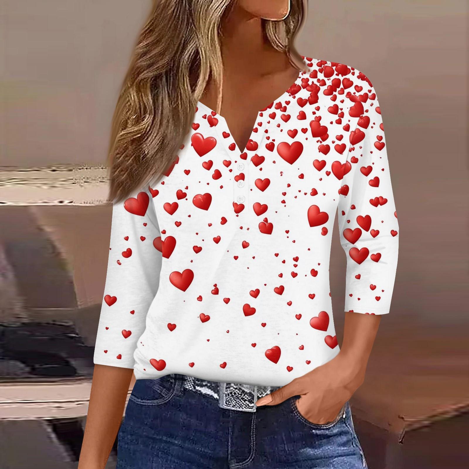 Женский повседневный универсальный топ с V-образным вырезом и рукавом три четверти на пуговицах с принтом ко Дню святого Валентина XL белый
Женский повседневный универсальный топ с V-образным вырезом и рукавом три четверти на пуговицах с принтом ко Дню святого Валентина XL белый