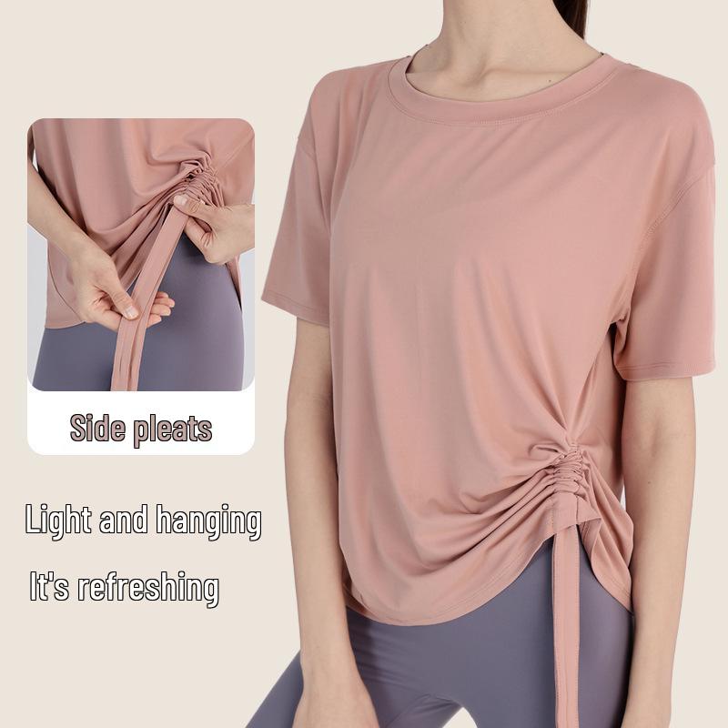 2025 Women s Spring/Summer Quick-Dry Yoga T-Shirt: Slimming, Short Sleeve, Loose Fit Stylish Fitness Top S сірий колір/синій
2025 Women s Spring/Summer Quick-Dry Yoga T-Shirt: Slimming, Short Sleeve, Loose Fit Stylish Fitness Top S сірий колір/синій