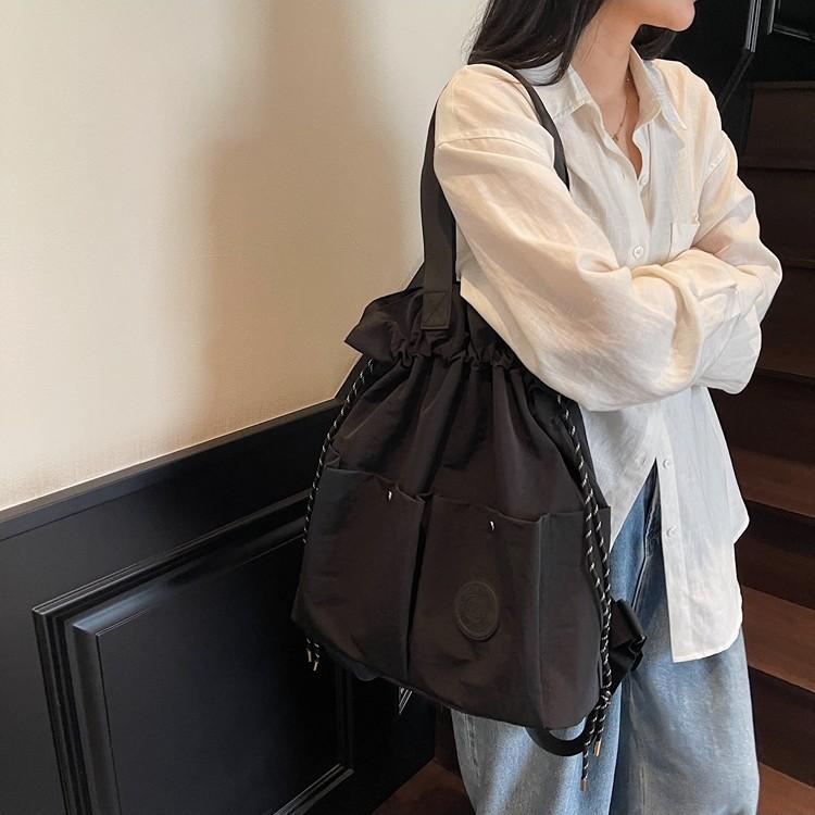 New fashion lightweight bag women s new drawstring travel bag student schoolbag high-end casual shoulder backpack чёрный
New fashion lightweight bag women s new drawstring travel bag student schoolbag high-end casual shoulder backpack чёрный