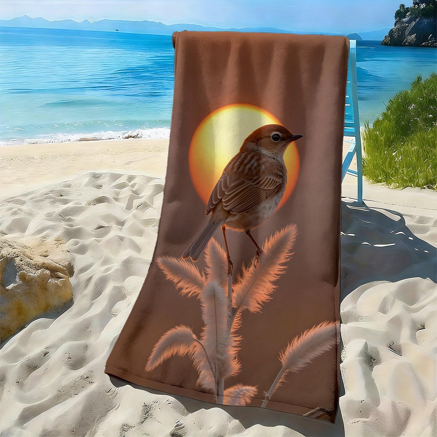 Sunset bird and flower pattern polyester microfiber beach towel is highly absorbent, suitable for swimming and beach outings W40*H60(CM)
Sunset bird and flower pattern polyester microfiber beach towel is highly absorbent, suitable for swimming and beach outings W40*H60(CM)