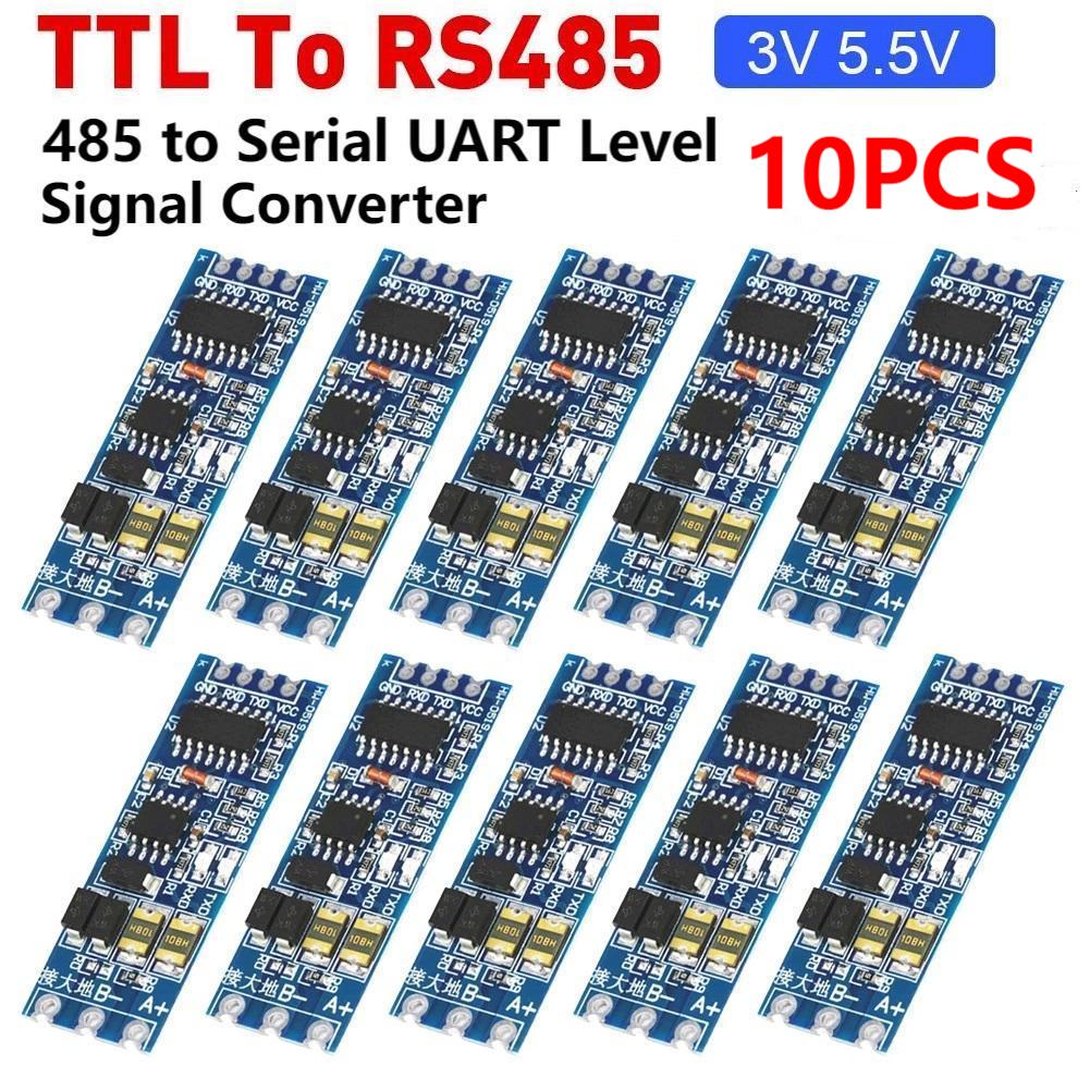 10PCS TTL To RS485 Module Hardware Automatic Flow Control Module Serial UART Level Mutual Conversion Power Supply Module 3.3V 5V
10PCS TTL To RS485 Module Hardware Automatic Flow Control Module Serial UART Level Mutual Conversion Power Supply Module 3.3V 5V
