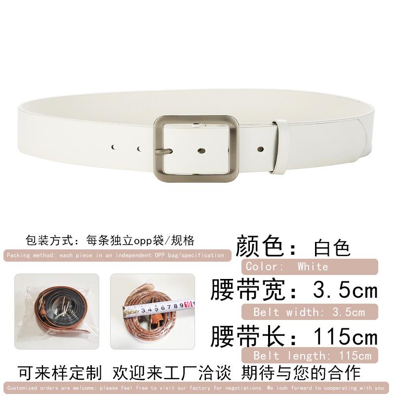 Women s soft leather belt wide decoration with skirt coat sweater ins wind belt Korean simple and versatile waist seal 115cm білий
Women s soft leather belt wide decoration with skirt coat sweater ins wind belt Korean simple and versatile waist seal 115cm білий