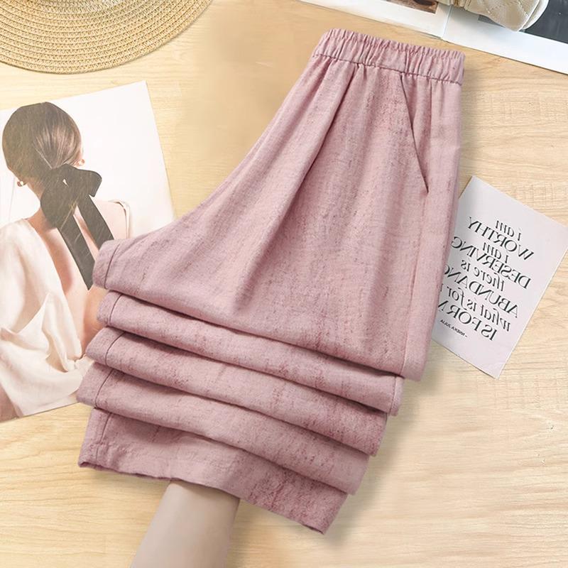 Women s Pink Wide-Leg Pants: Spring/Summer 2025 Collection, Elastic Waist, Comfortable, Versatile, Lightweight, Straight-Leg, Casual Wear. M (95-105 jin) чорний
Women s Pink Wide-Leg Pants: Spring/Summer 2025 Collection, Elastic Waist, Comfortable, Versatile, Lightweight, Straight-Leg, Casual Wear. M (95-105 jin) чорний