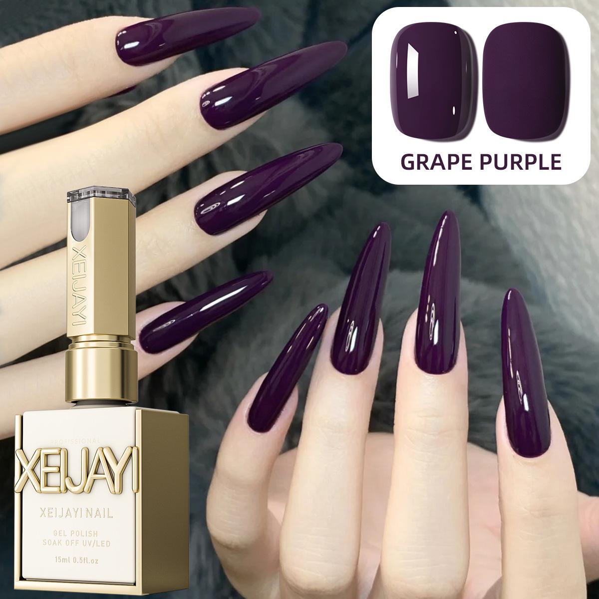 2025 New Blackcurrant Purple Gel Nail Polish Set for Mature Women - Exclusive Salon Phototherapy Grape Purple
2025 New Blackcurrant Purple Gel Nail Polish Set for Mature Women - Exclusive Salon Phototherapy Grape Purple