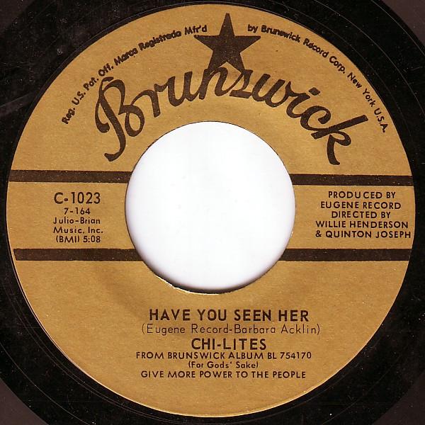 7inch Record CHI-LITES - Have You Seen Her / Yes I m Ready ( C1023 Brunswick US Soul/Funk Used
7inch Record CHI-LITES - Have You Seen Her / Yes I m Ready ( C1023 Brunswick US Soul/Funk Used