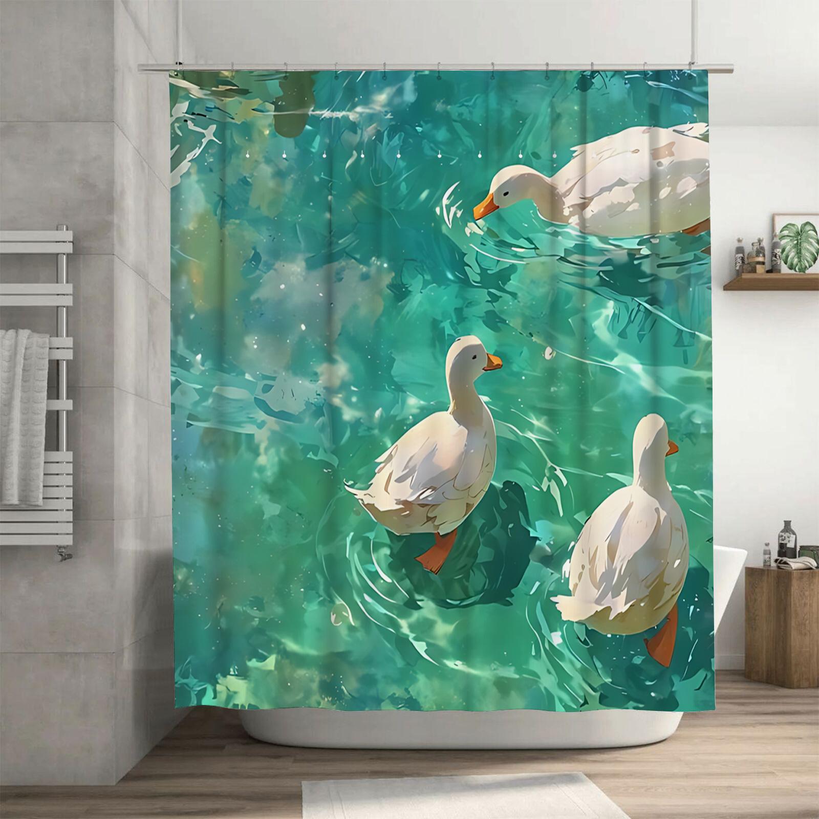 Elegant Duck Pattern Shower Curtain for Modern Bathroom Decor Watercolor Design Durable and Waterproof Easy to Install andClean 90X180cm(35x70in)
Elegant Duck Pattern Shower Curtain for Modern Bathroom Decor Watercolor Design Durable and Waterproof Easy to Install andClean 90X180cm(35x70in)